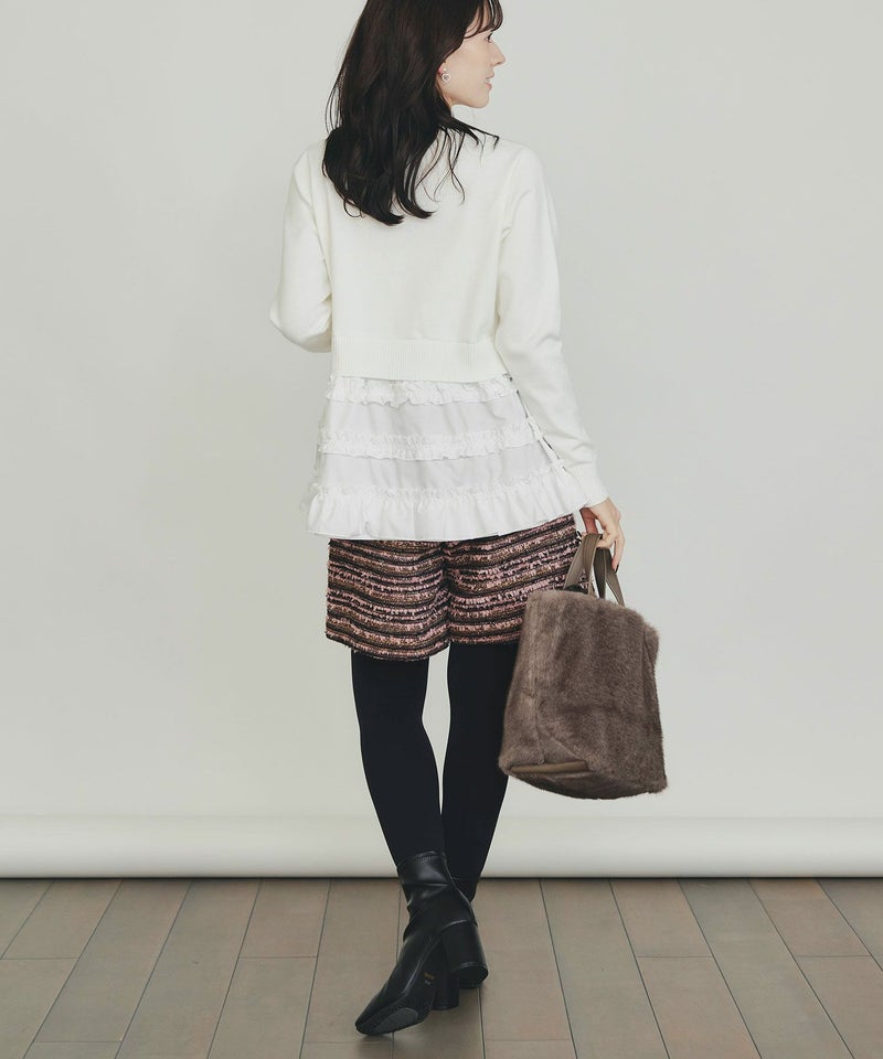 model：H155　着用サイズ：M　オフホワイト