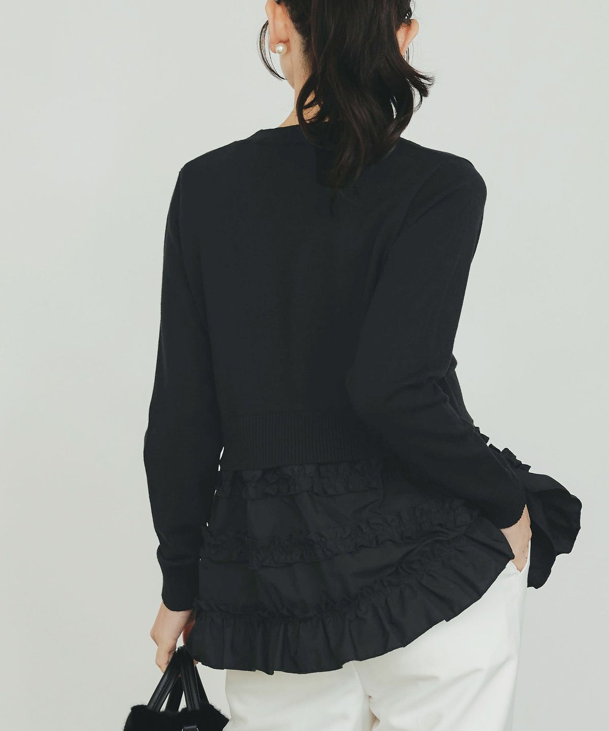 model：H155　着用サイズ：M　ブラック
