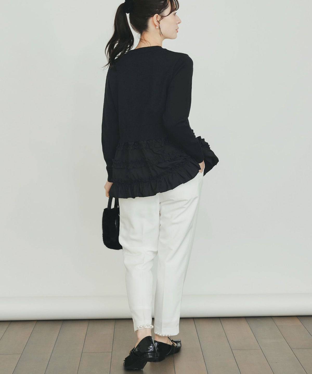 model：H155　着用サイズ：M　ブラック