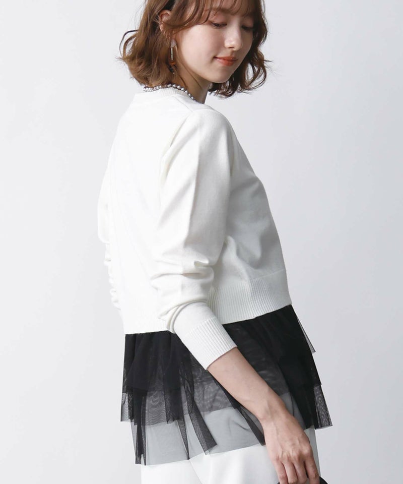 model：H171　着用サイズ：M　オフホワイト