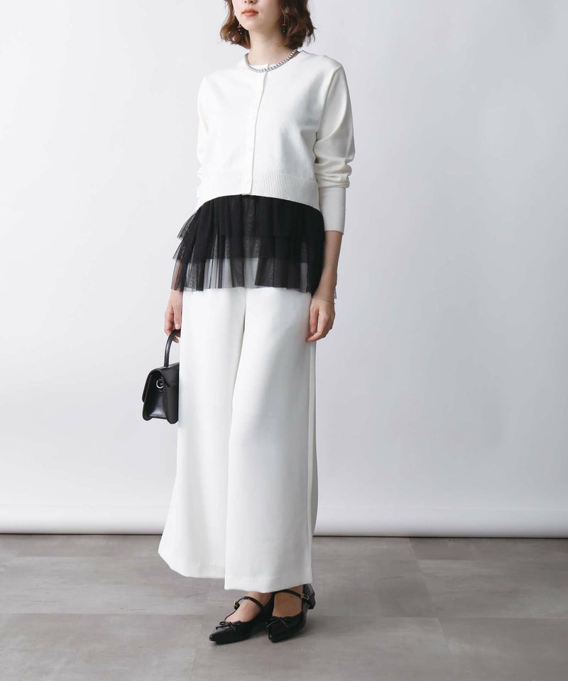 model：H171　着用サイズ：M　オフホワイト