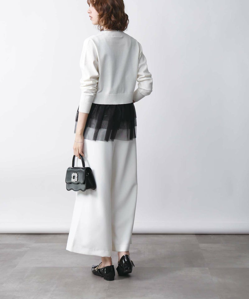 model：H171　着用サイズ：M　オフホワイト