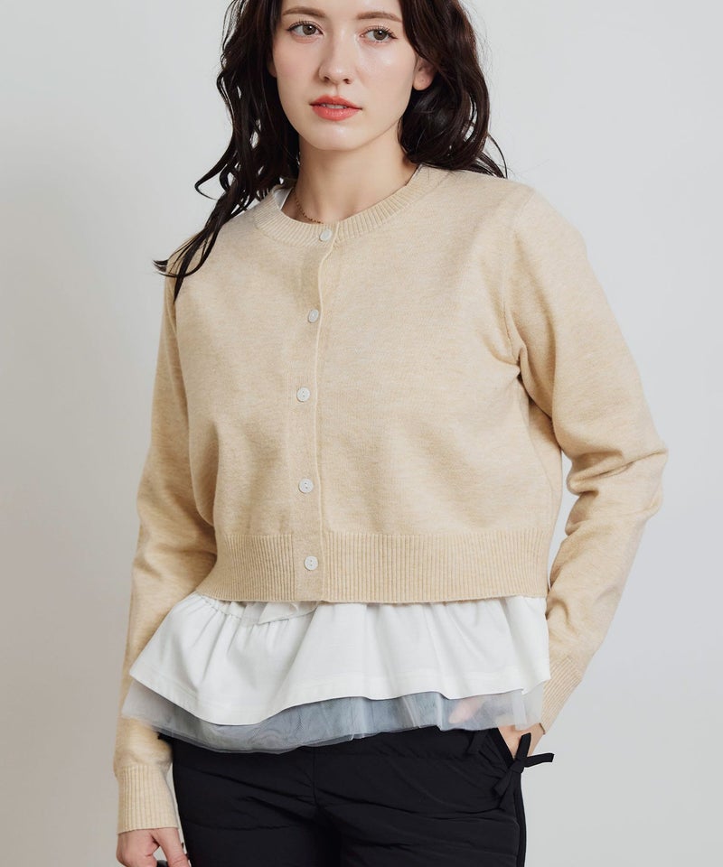 model：H155　着用サイズ：M　ベージュ