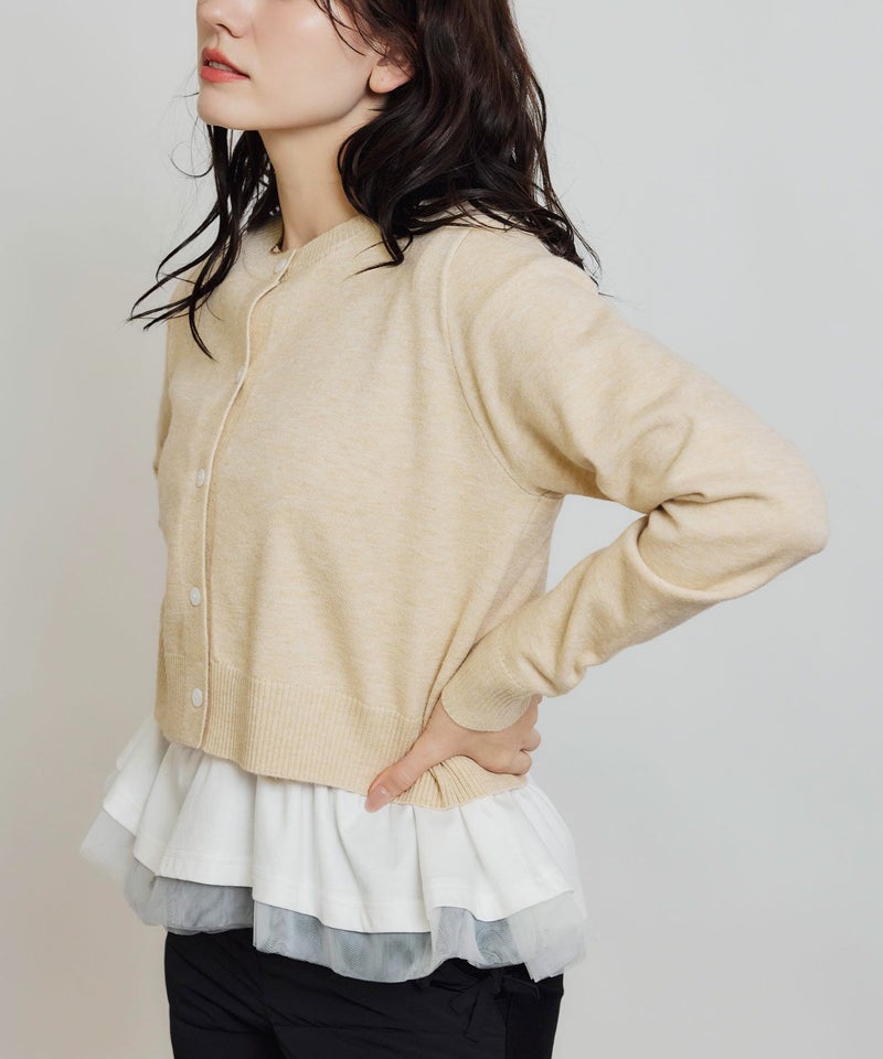 model：H155　着用サイズ：M　ベージュ