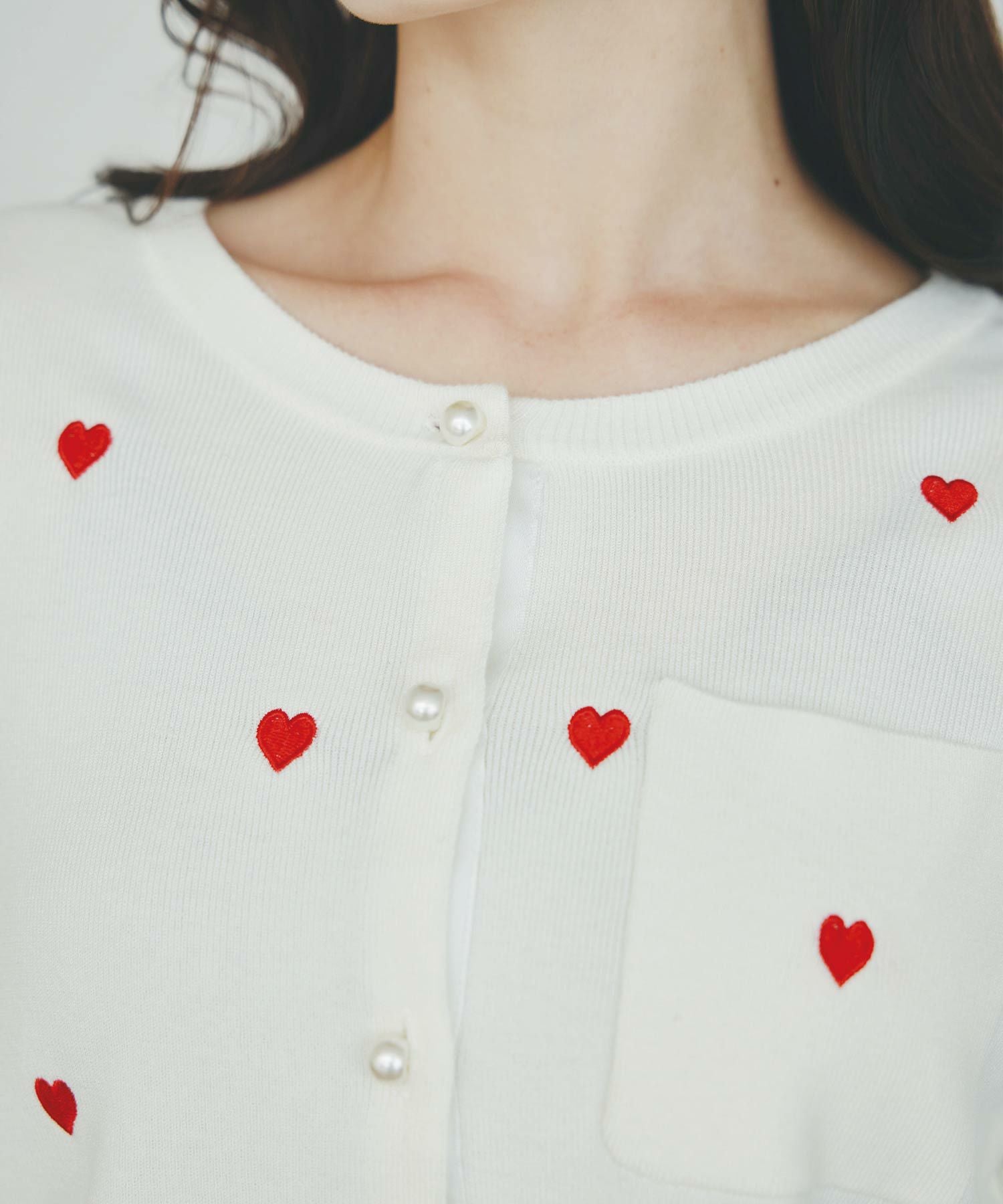 ハート刺繍カーディガン | PICCIN (ピッチン) 公式通販