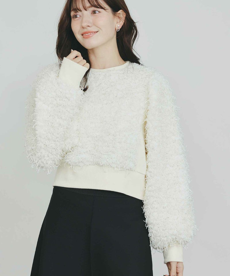 model：H155　着用サイズ：M　オフホワイト