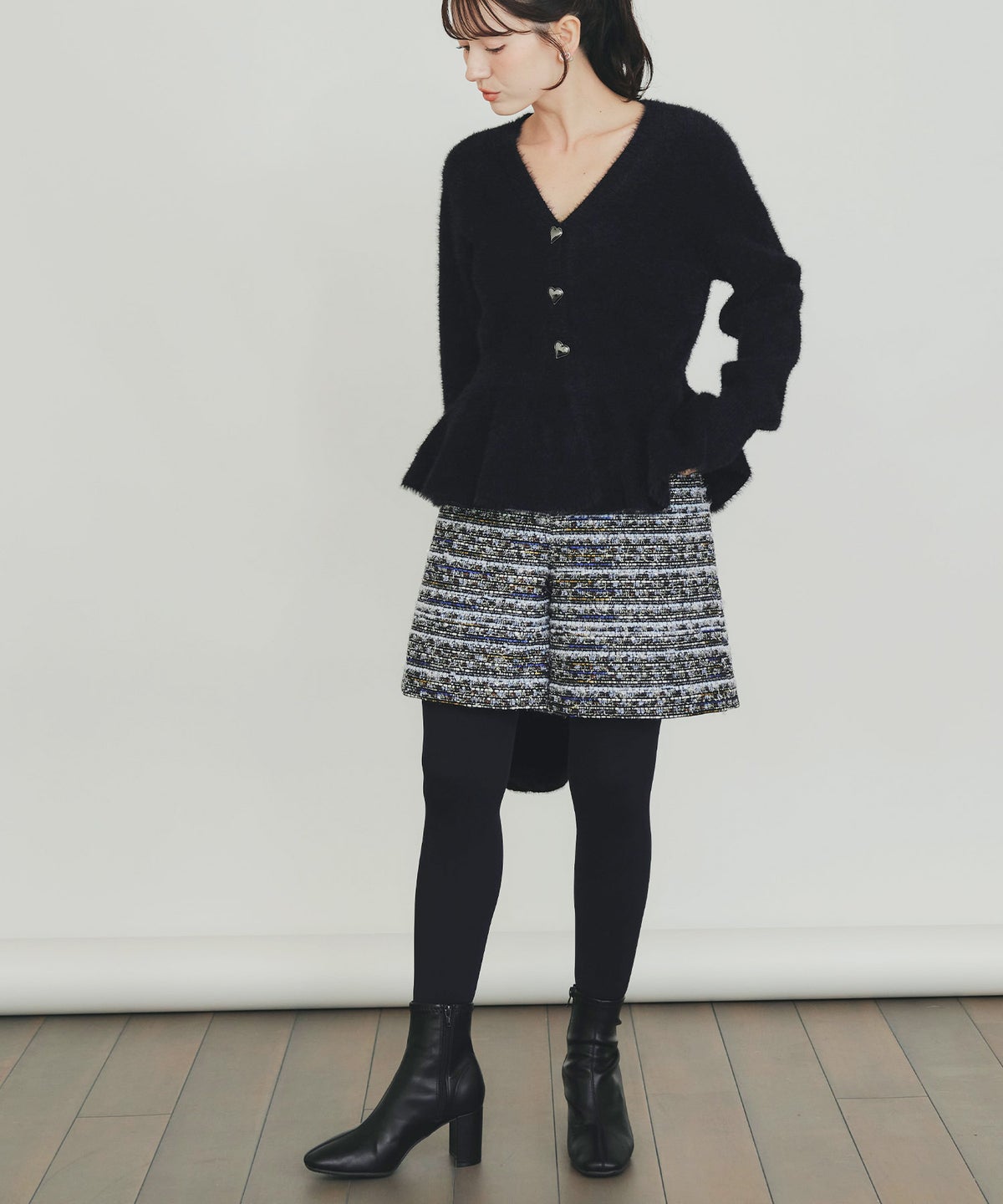 model：H155　着用サイズ：M　ブルー