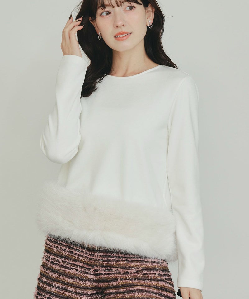 model：H155　着用サイズ：M　オフホワイト