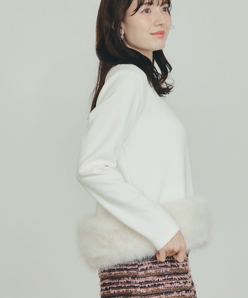 model：H155　着用サイズ：M　オフホワイト