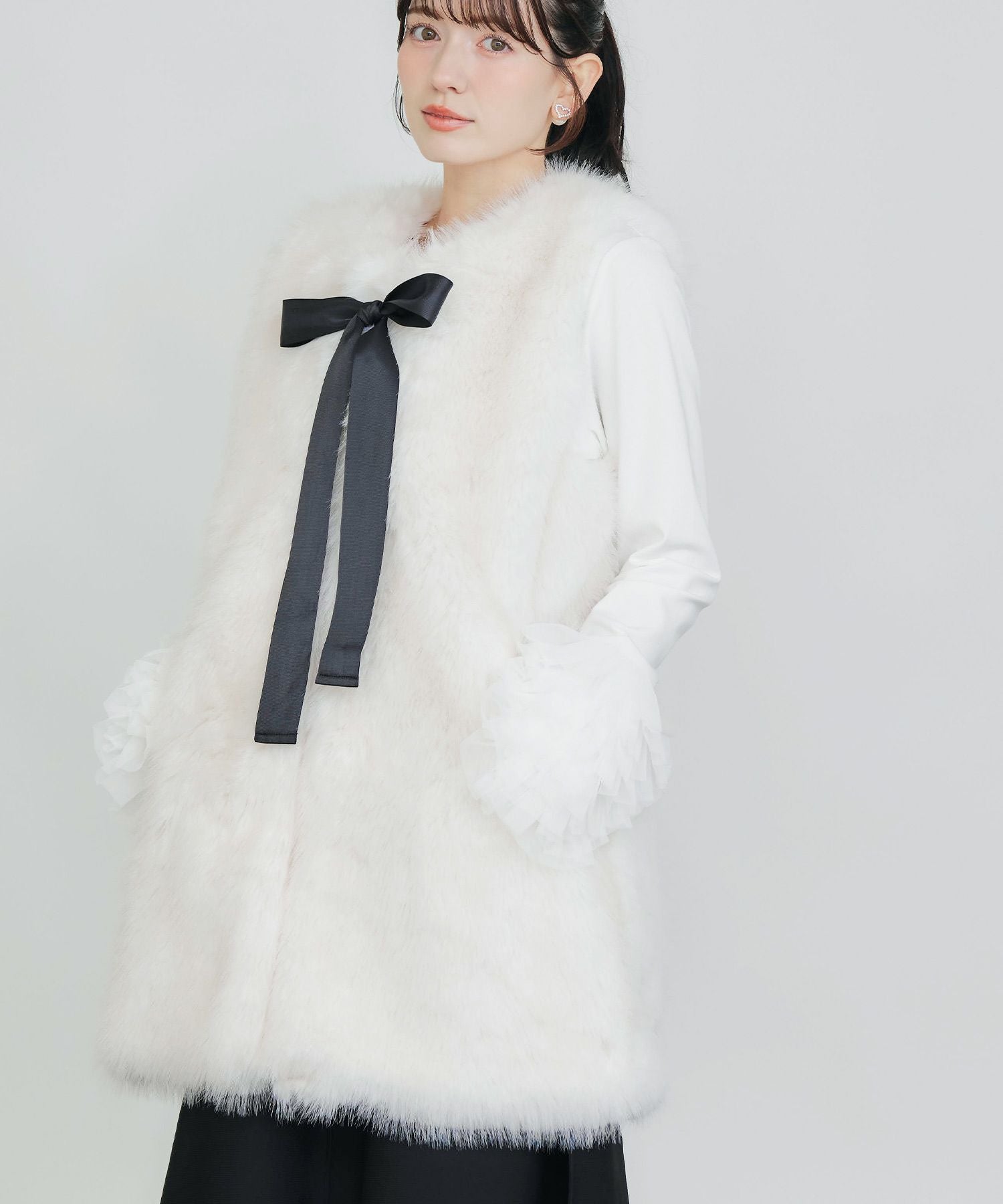 フェイクファーベスト（ロング） | PICCIN (ピッチン) 公式通販