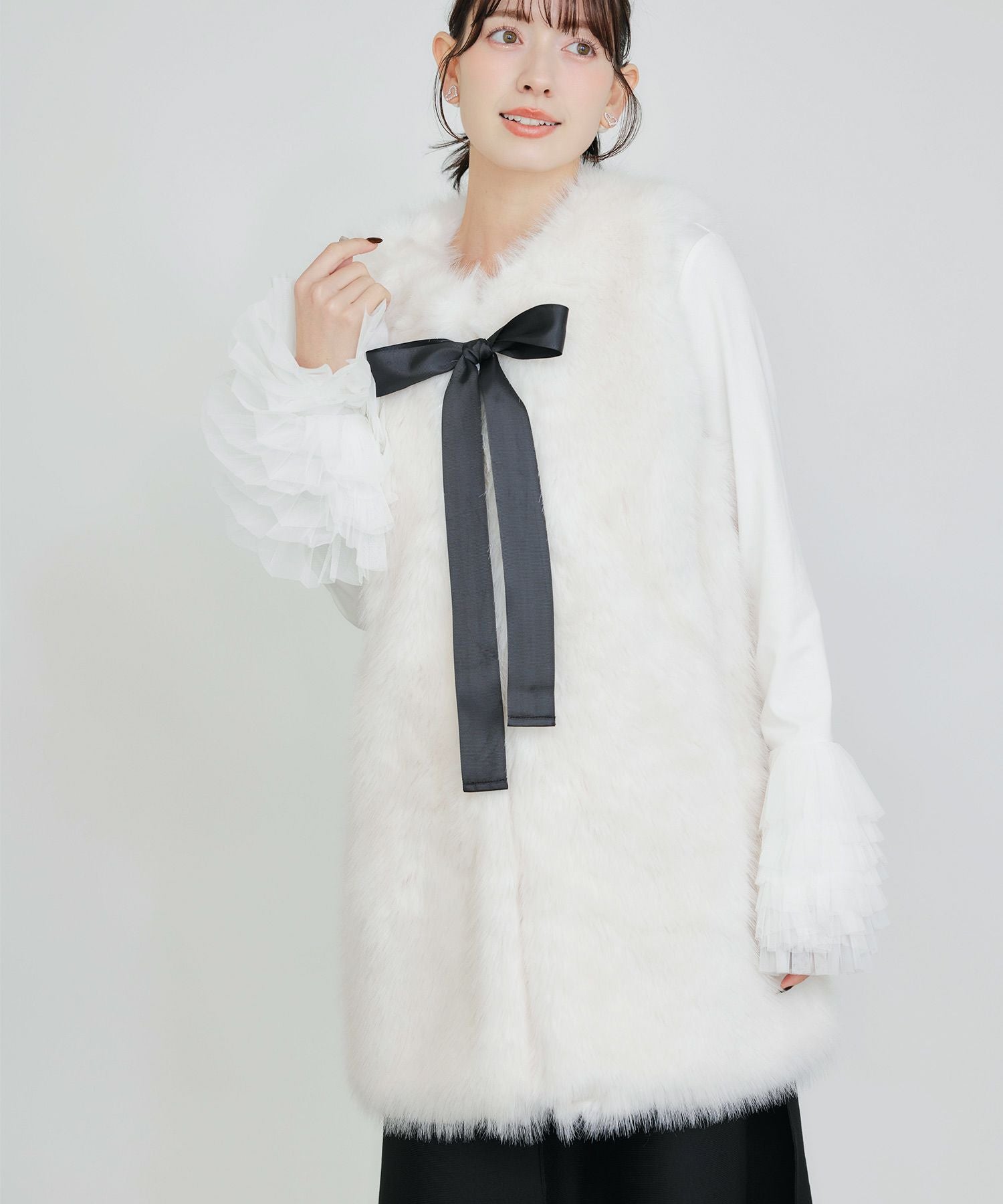 フェイクファーベスト（ロング） | PICCIN (ピッチン) 公式通販