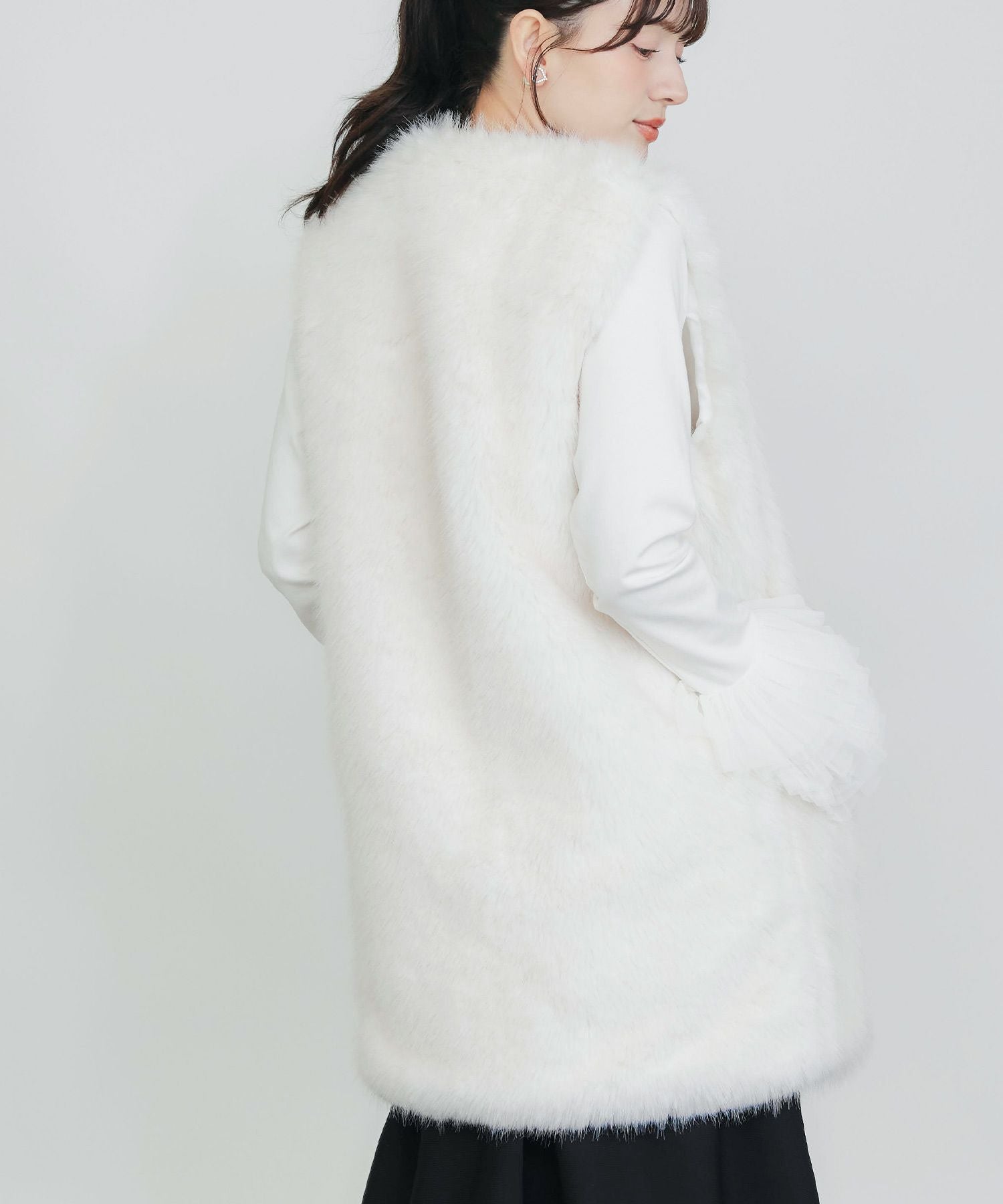 フェイクファーベスト（ロング） | PICCIN (ピッチン) 公式通販