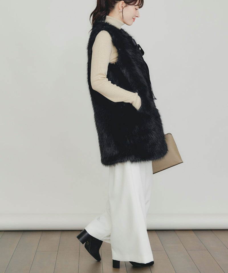 model：H155　着用サイズ：M　ベージュ