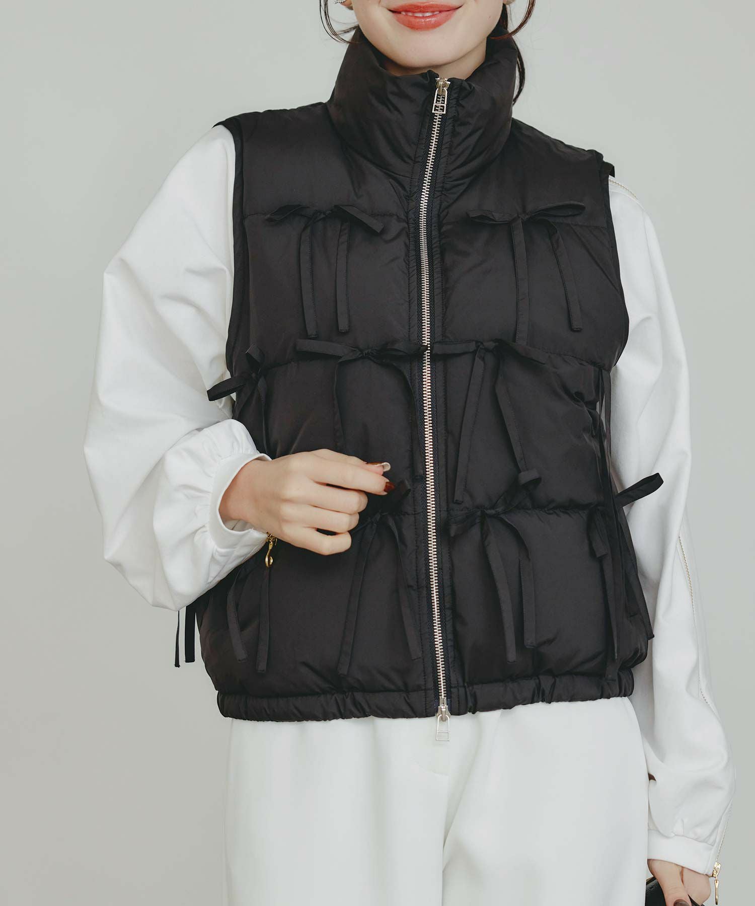 リボンダウンベスト | PICCIN (ピッチン) 公式通販