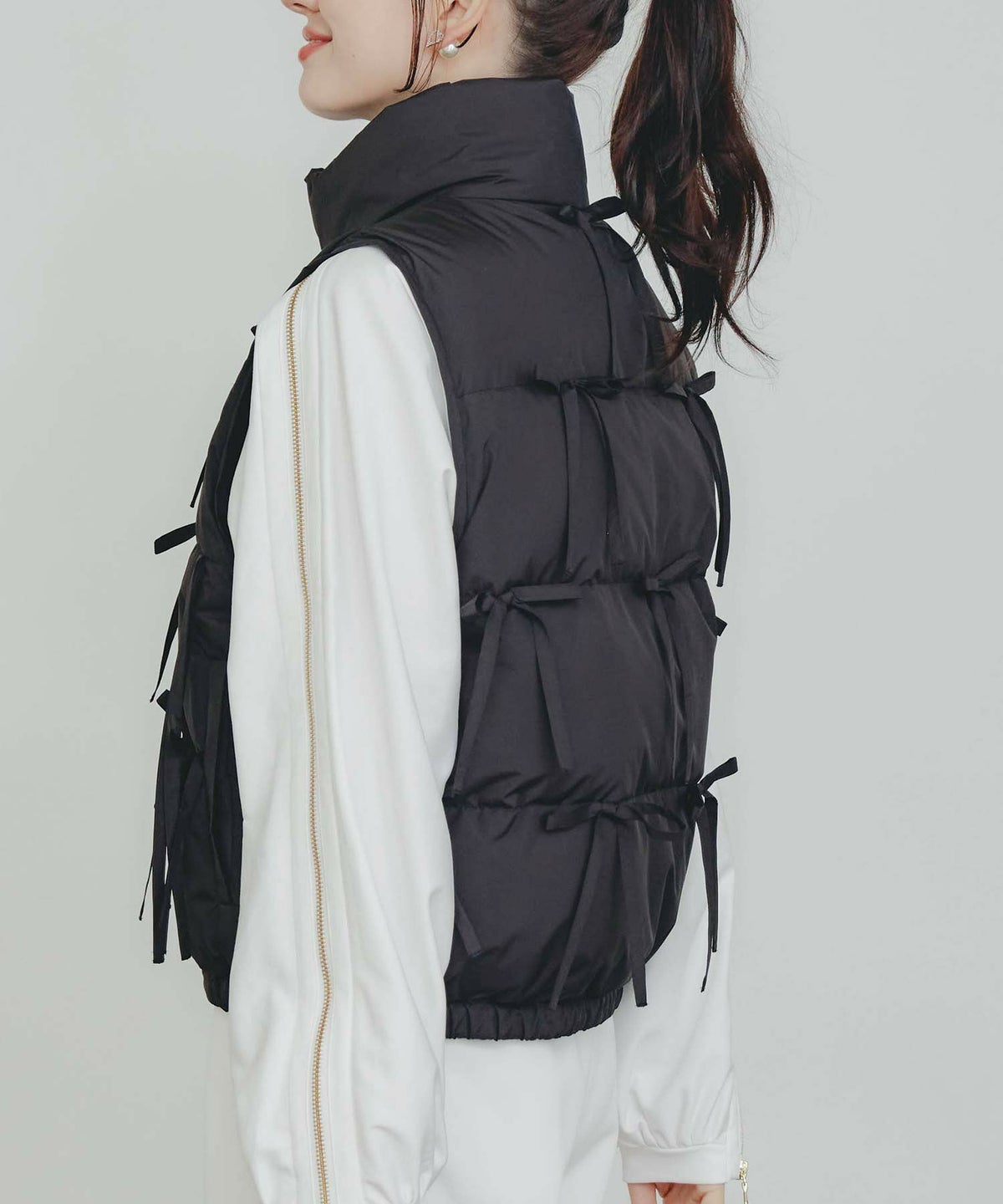 model：H155　着用サイズ：M　ブラック