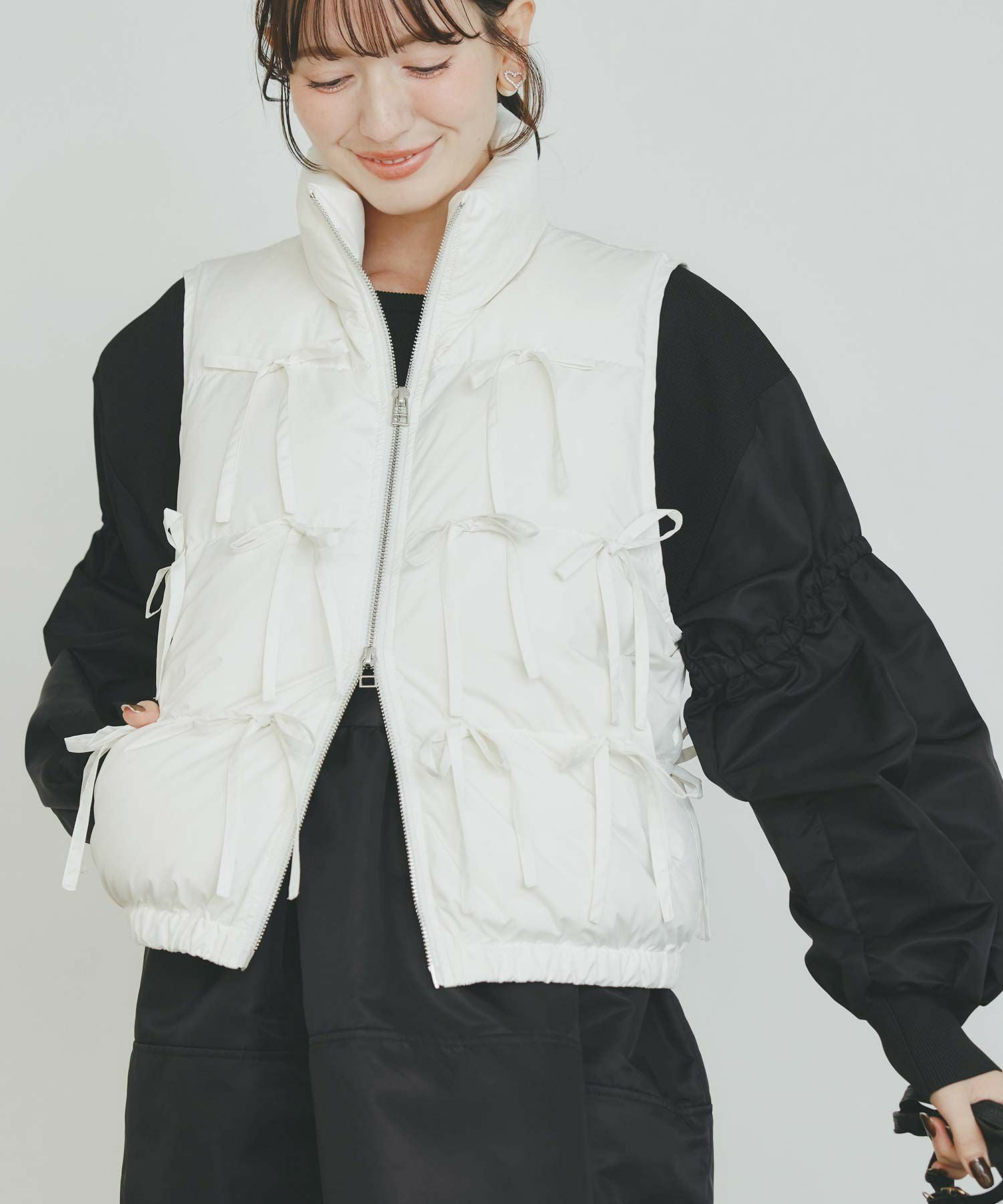 リボンダウンベスト | PICCIN (ピッチン) 公式通販