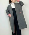 model：H164　着用サイズ：M　チャコールグレー