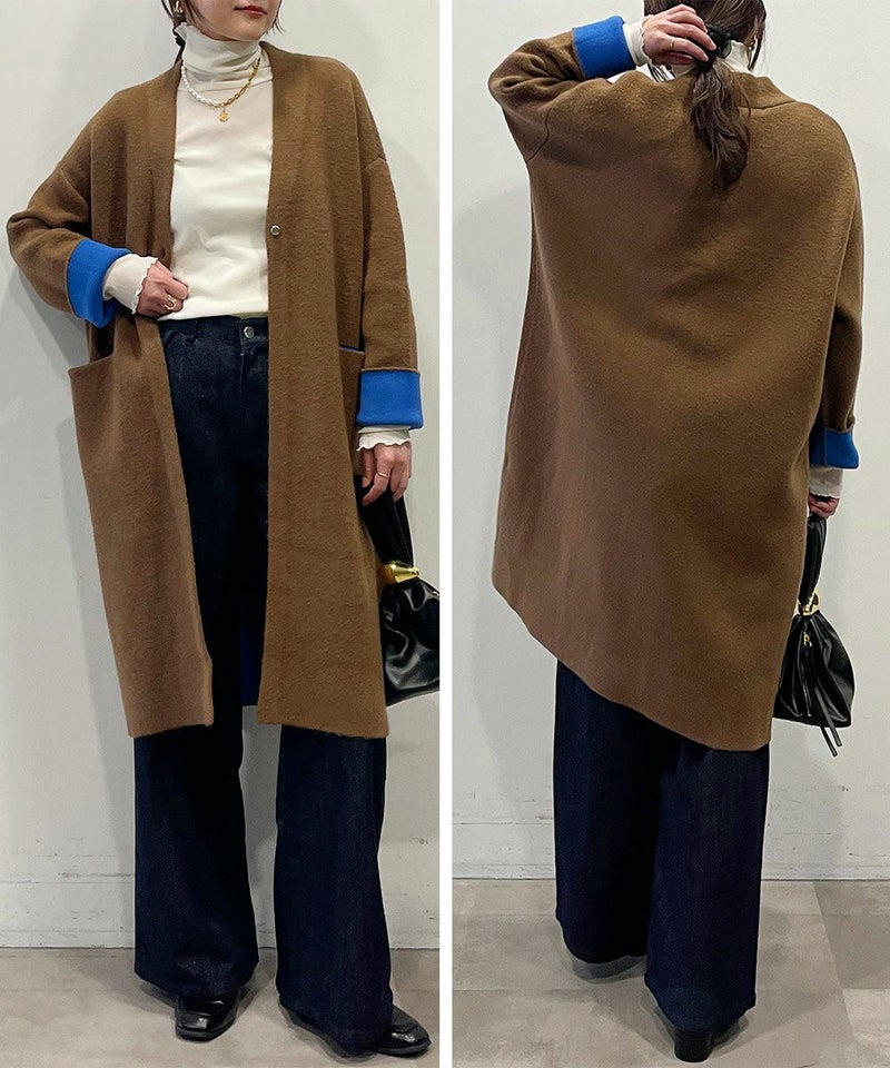 model：H164　着用サイズ：M　ブラウン