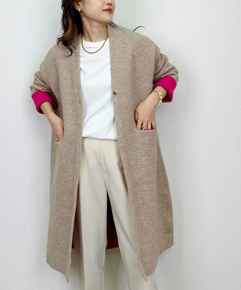 model：H164　着用サイズ：M　ベージュ