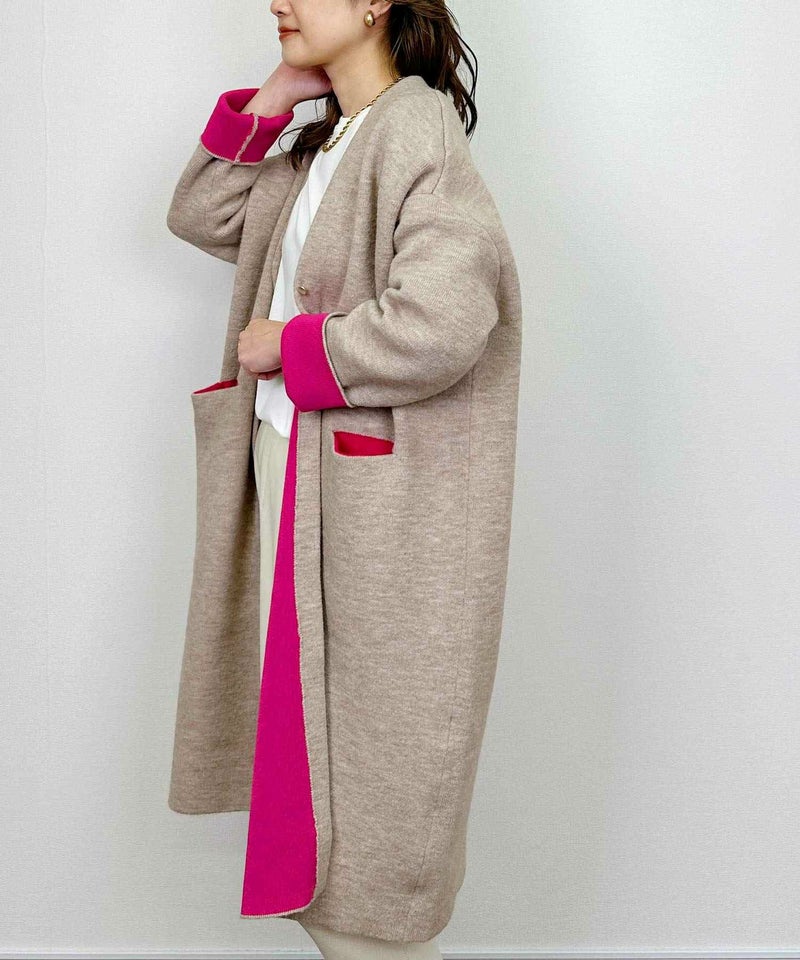 model：H164　着用サイズ：M　ベージュ