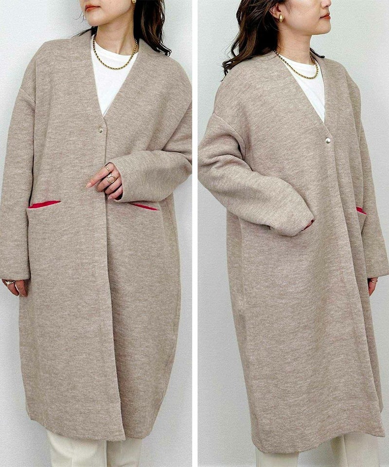 model：H164　着用サイズ：M　ベージュ