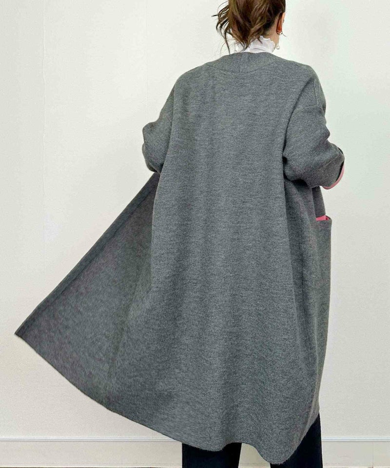 model：H164　着用サイズ：M　チャコールグレー