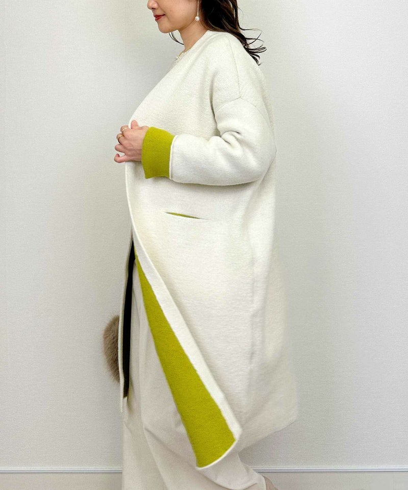 model：H164　着用サイズ：M　アイボリー