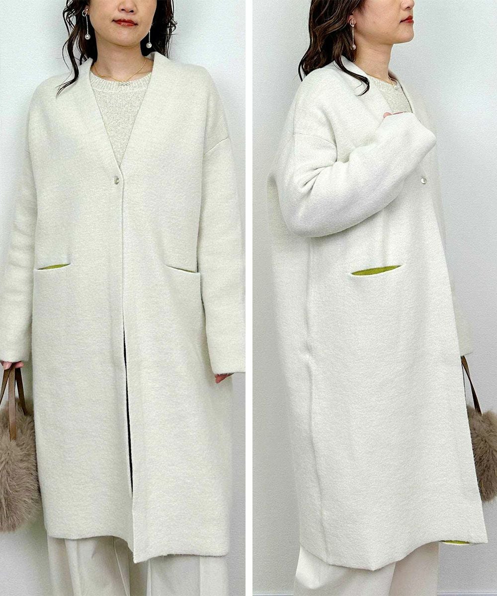 model：H164　着用サイズ：M　アイボリー