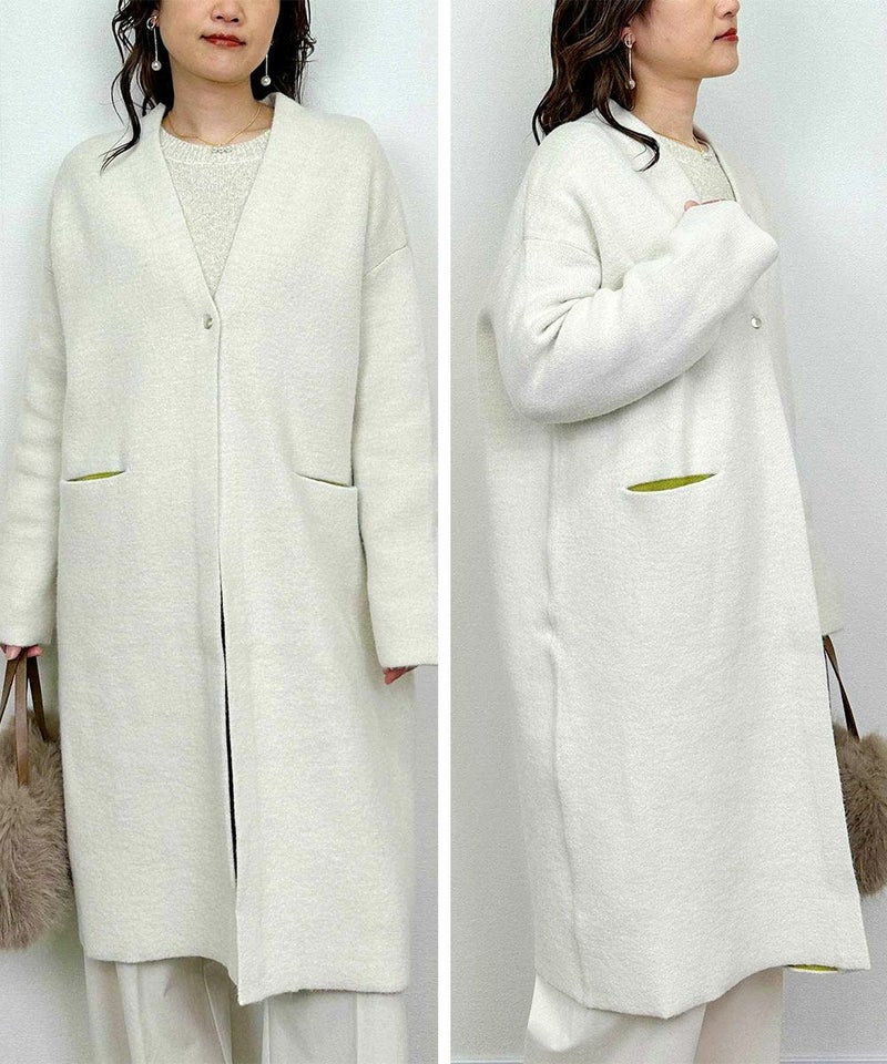 model：H164　着用サイズ：M　アイボリー