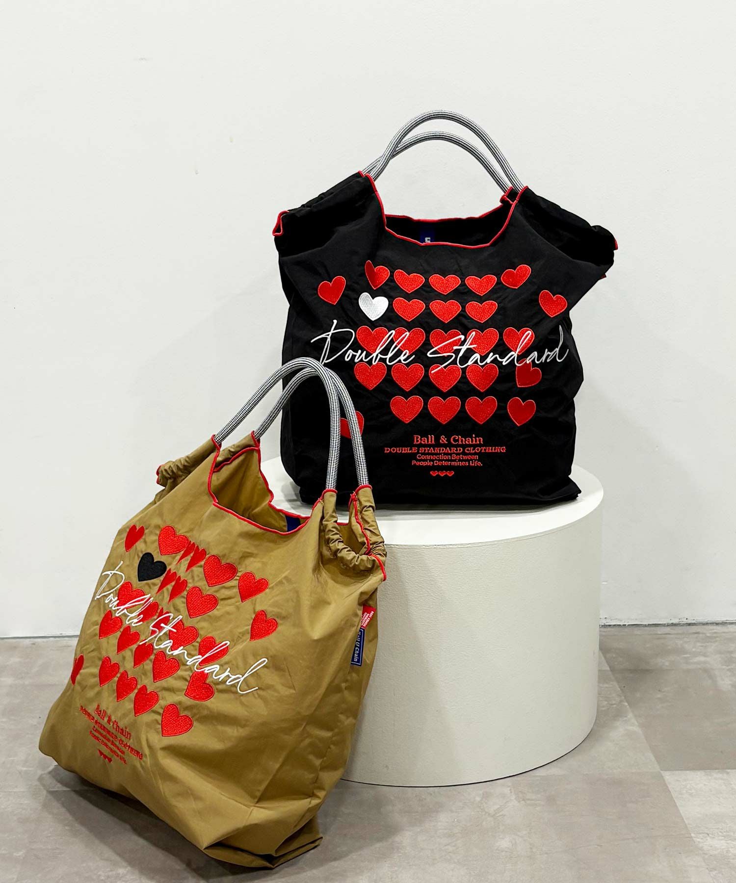 Ball&Chain×DOUBLE STANDARD CLOTHING]shopping bag-DS HEART(M