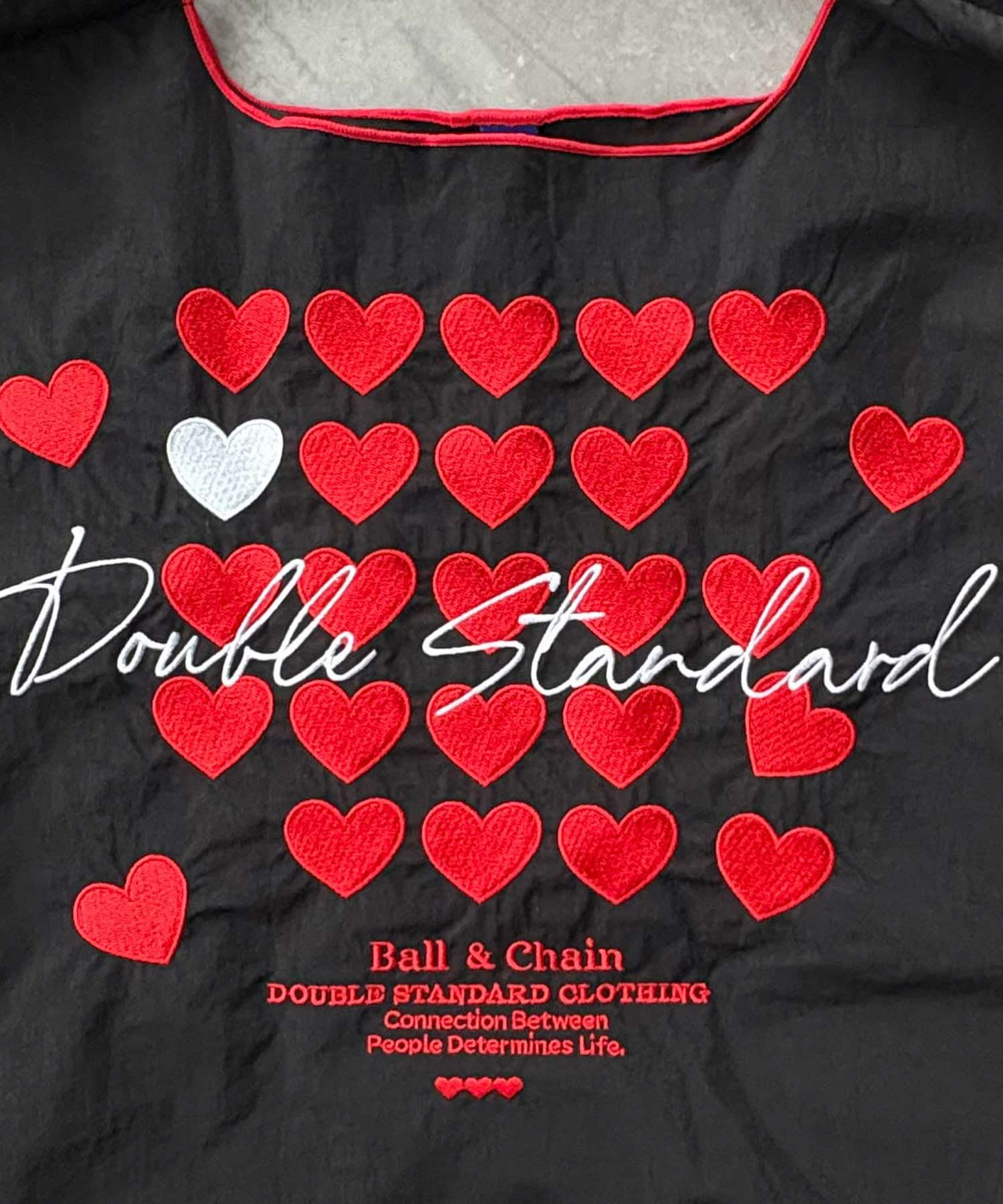 どらちゃん❤️極美品❤️DOUBLE STANDARD CLOTHING Ball&Chain×DOUBLE STANDARD CLOTHING]shopping bag-DS HEART(M