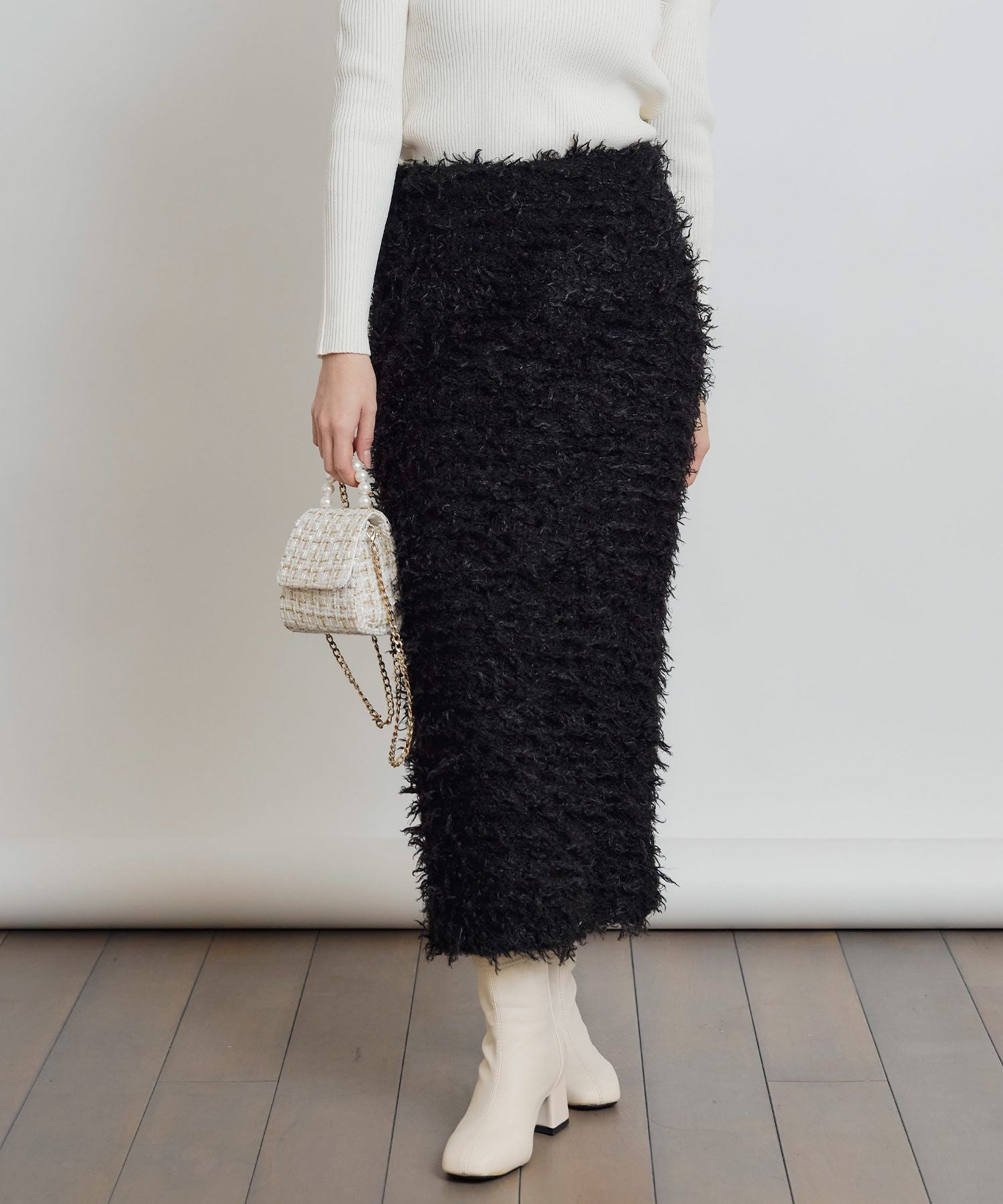 【専用】新品未使用　kamiyu モケモケスカート モケモケニットバックジップスカート | PICCIN (ピッチン) 公式通販