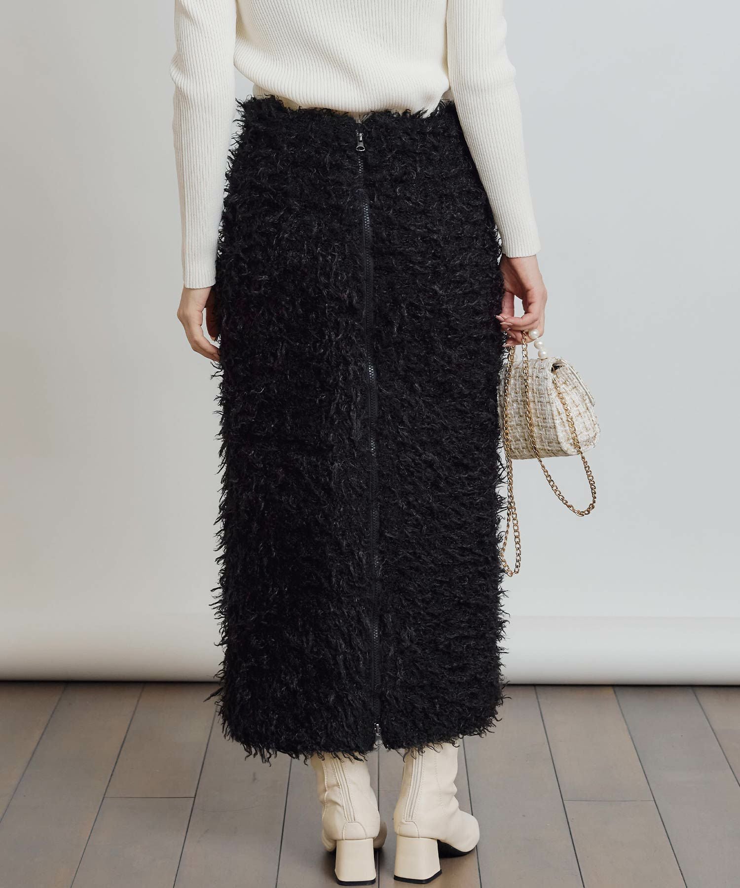 モケモケニットバックジップスカート | PICCIN (ピッチン) 公式通販