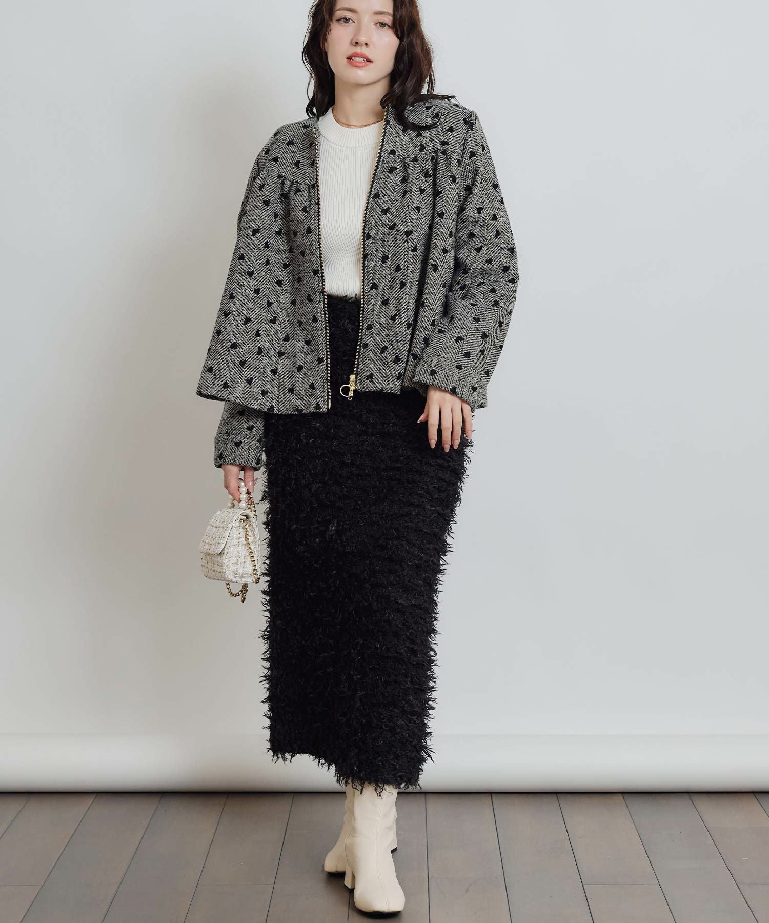 モケモケニットバックジップスカート | PICCIN (ピッチン) 公式通販