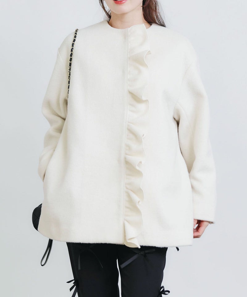 model：H155　着用サイズ：M　オフホワイト