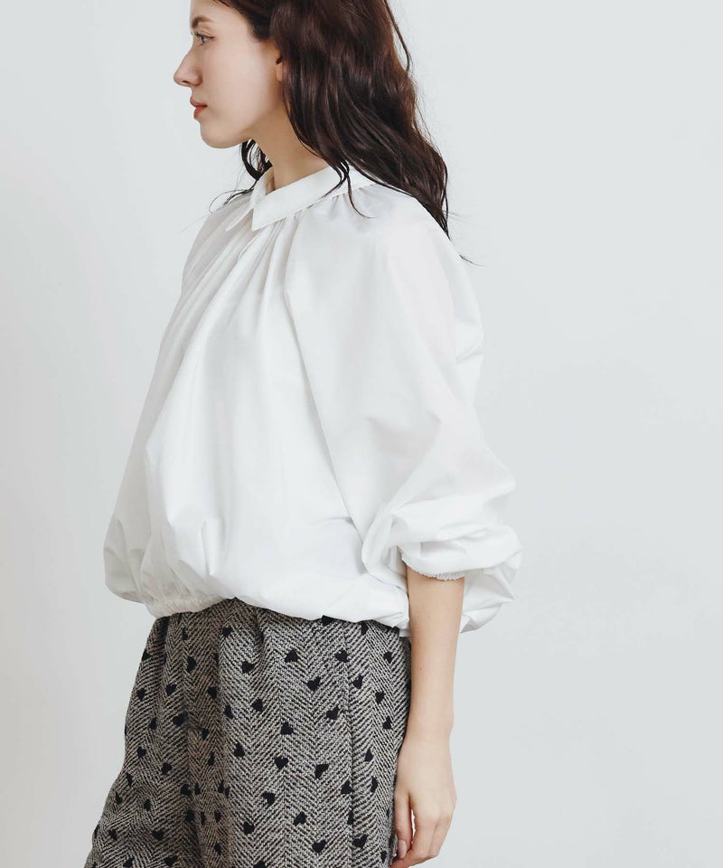 model：H155　着用サイズ：M　オフホワイト