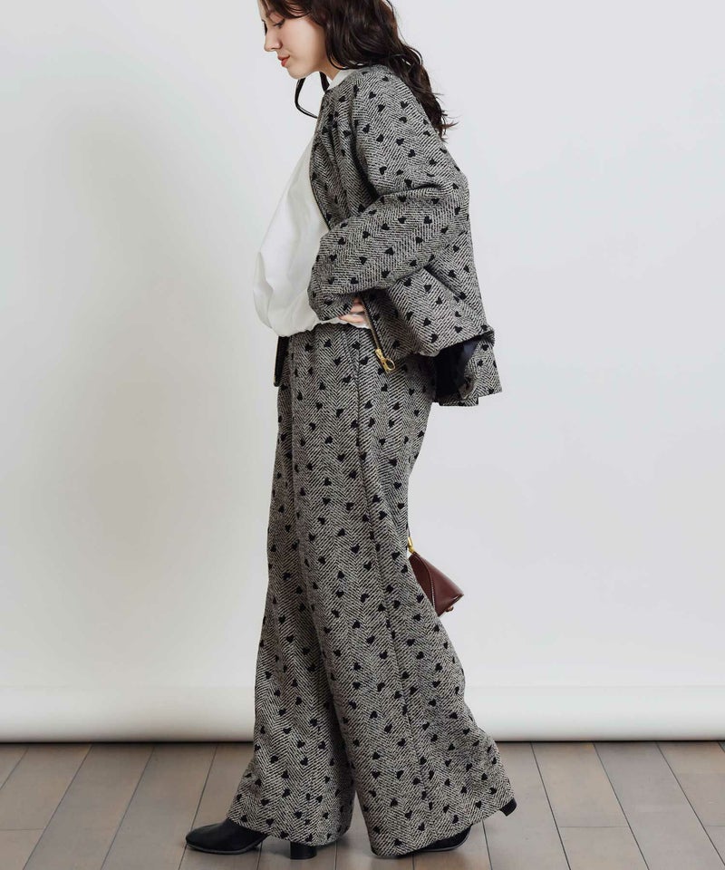 model：H155　着用サイズ：M　モカ　セットアップで