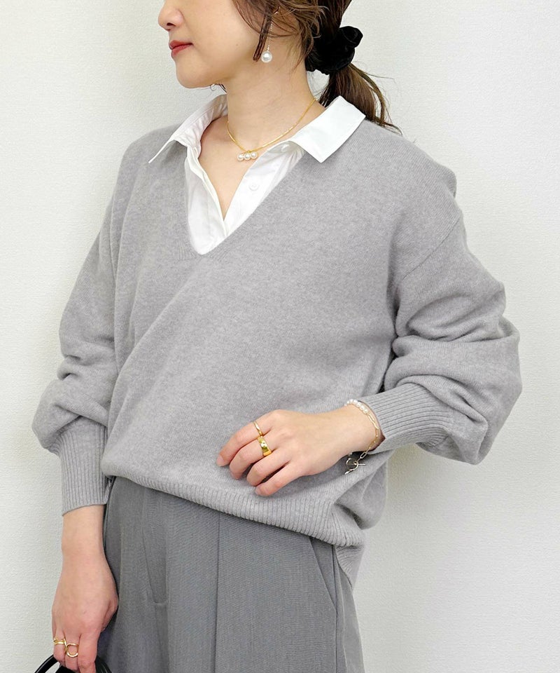 model：H164　着用サイズ：M　グレー