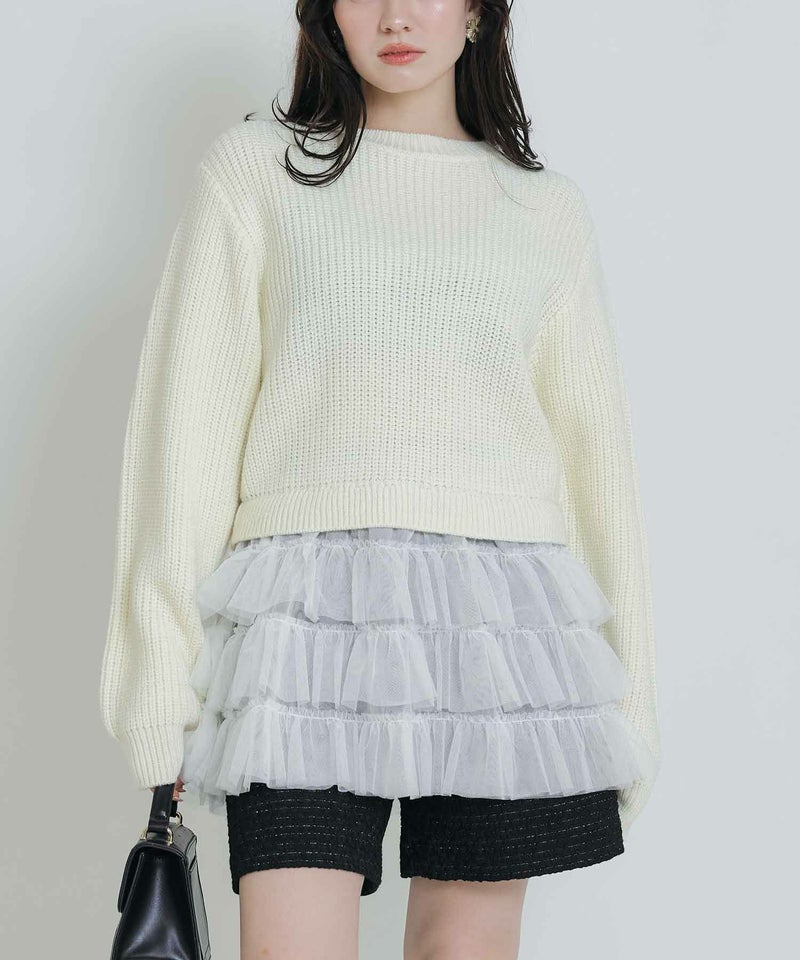 model：H155　着用サイズ：M　オフホワイト