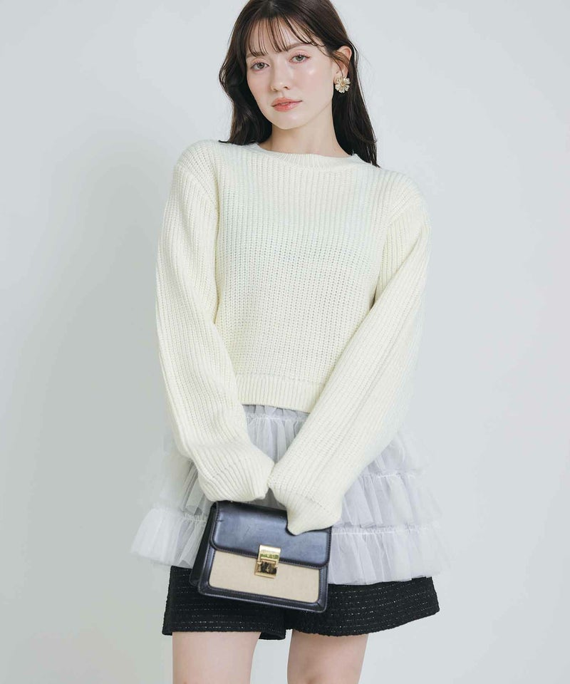 model：H155　着用サイズ：M　オフホワイト