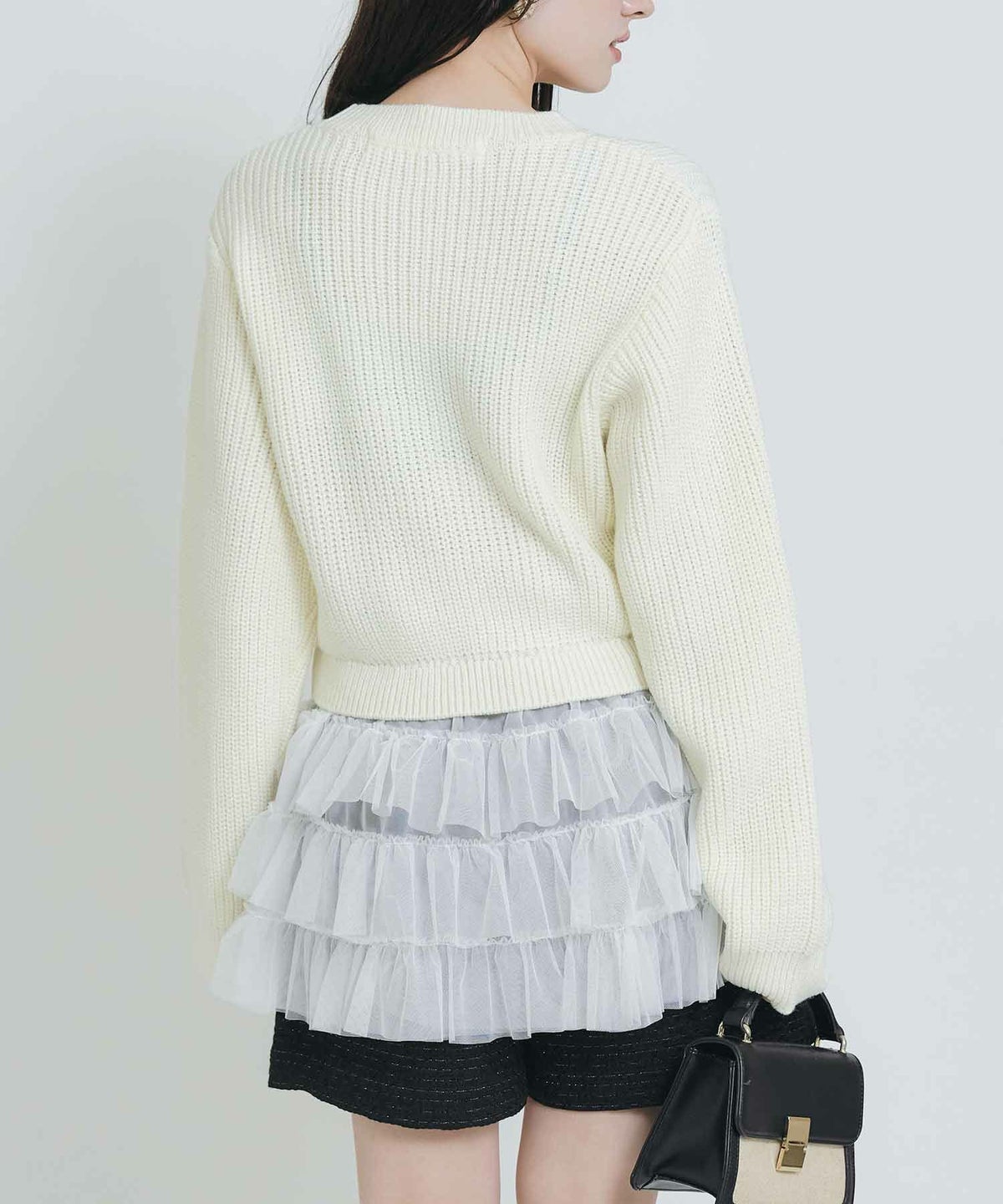 model：H155　着用サイズ：M　オフホワイト