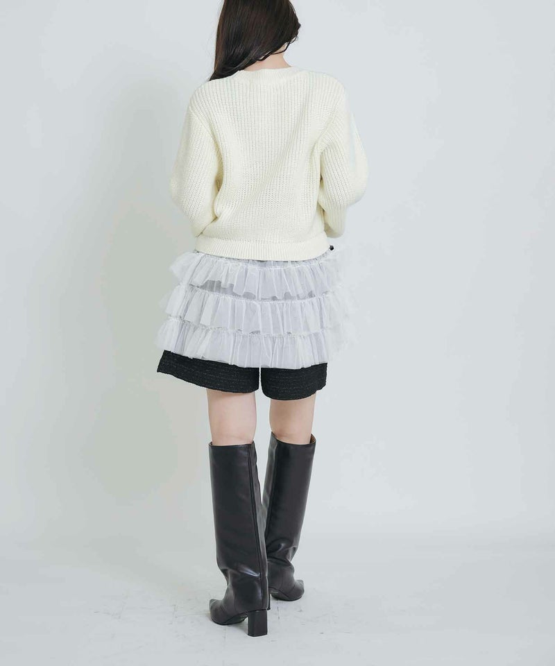 model：H155　着用サイズ：M　オフホワイト