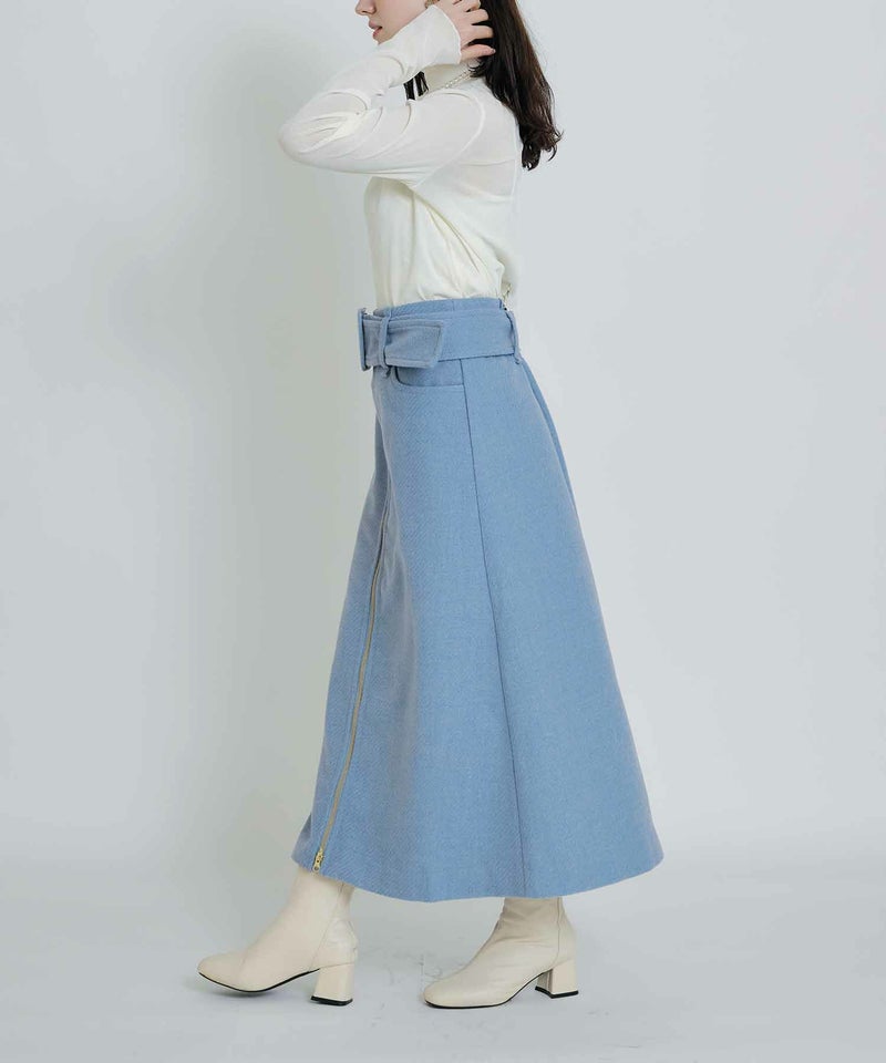 model：H155　着用サイズ：M　サックスブルー