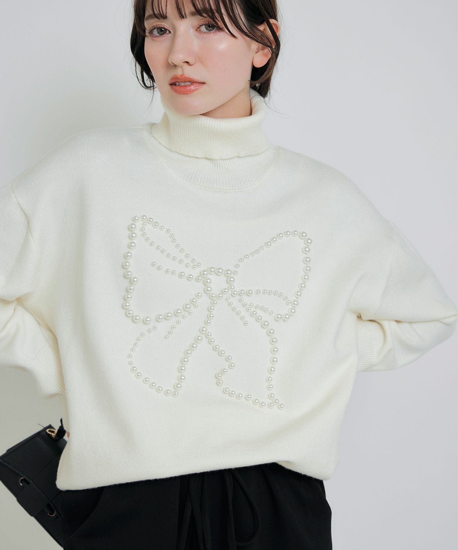 【新品】PICCINフリル付きニットセーター&amp;ニットスカート(サックスブルー) ニット／セーター | PICCIN (ピッチン) 公式通販