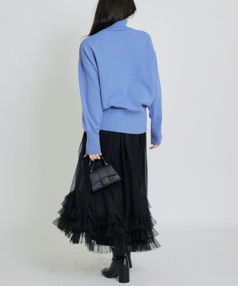 model：H155　着用サイズ：M　サックスブルー