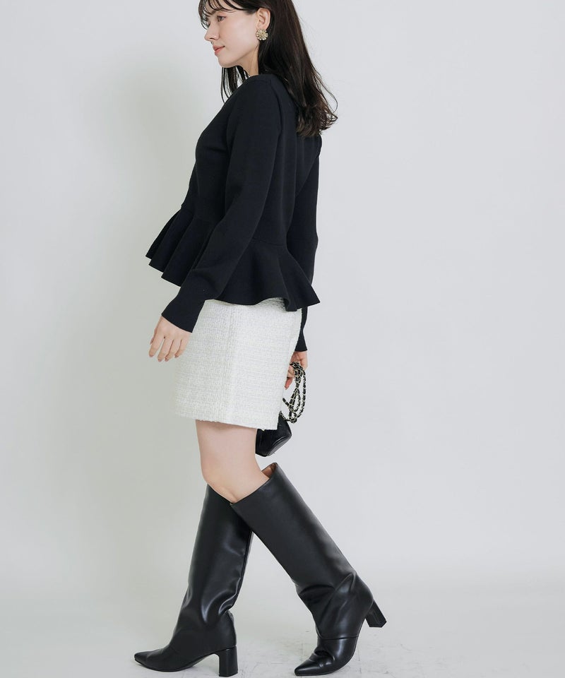 model：H155　着用サイズ：M　オフホワイト