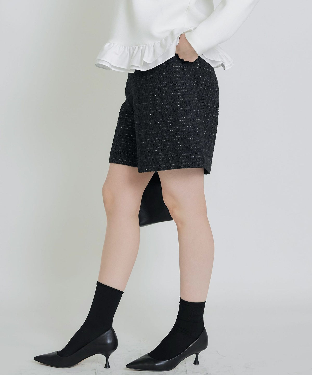 model：H155　着用サイズ：M　ブラック