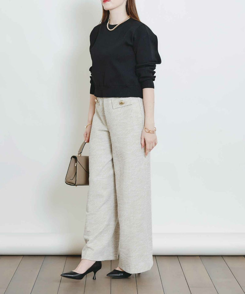 model：H160　着用サイズ：M　ベージュ