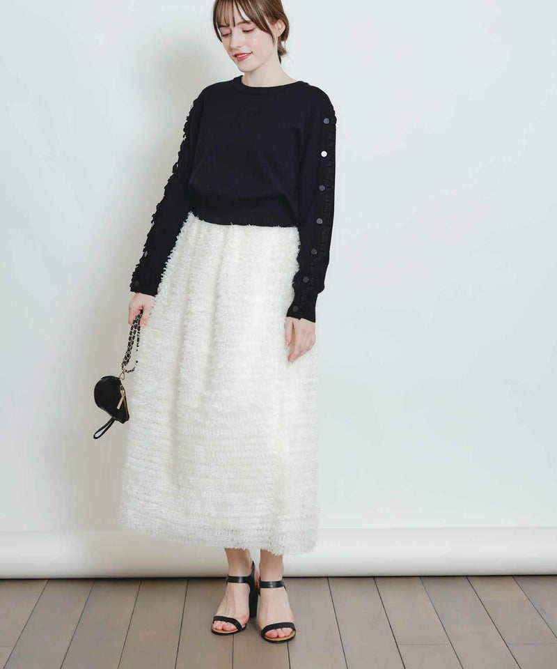 model：H160　着用サイズ：M　オフホワイト