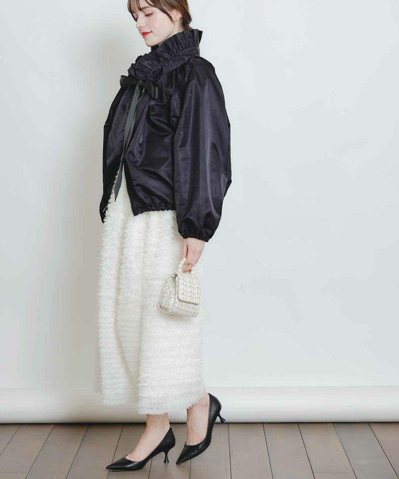 model：H160　着用サイズ：M　オフホワイト